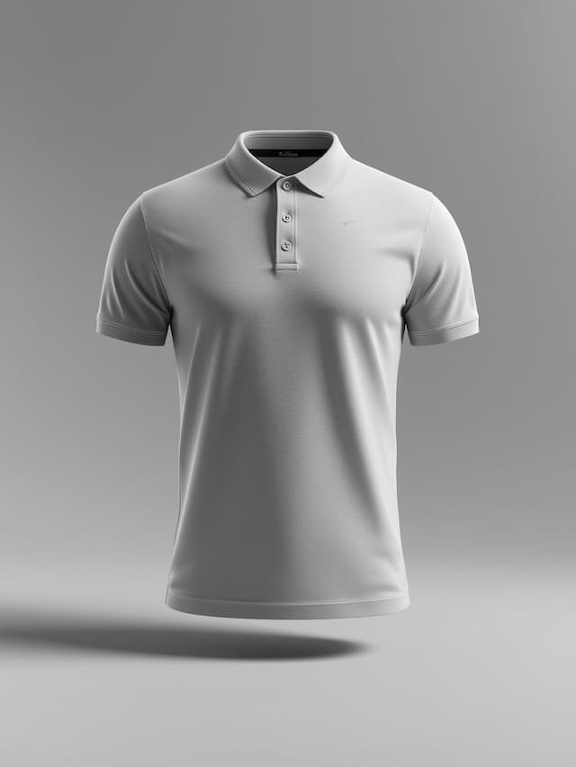 Stretch Denim Polo T-Shirt - Classic Fit